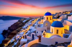 2. Santorini Greece: Sunsets and Seaside Charm