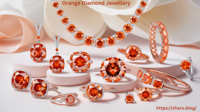 Orange Diamond Jewellery