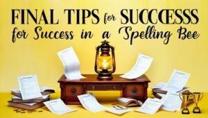 Final Tips for Success in a Spelling Bee